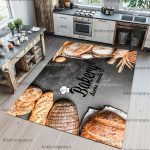 فرشینه آشپزخانه طرح نان با نوشته